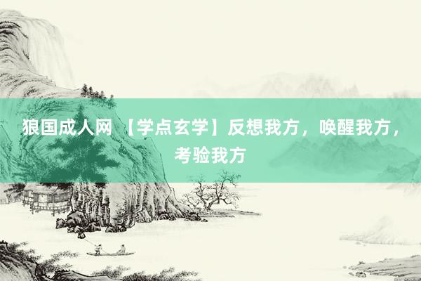 狼国成人网 【学点玄学】反想我方，唤醒我方，考验我方